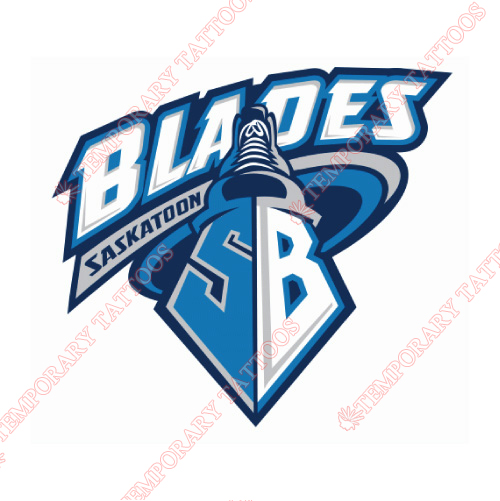 Saskatoon Blades Customize Temporary Tattoos Stickers NO.7544
